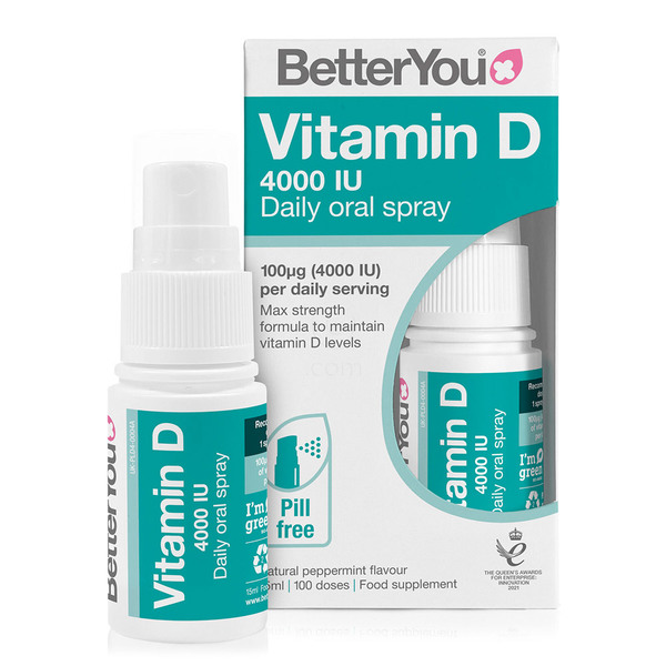 Vitamin D 4000 DLux BetterYou, pršilo (15 ml)