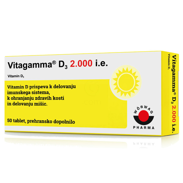 Vitagamma D3 2.000 I.E. Vitamin D3, tablete (50 tablet)