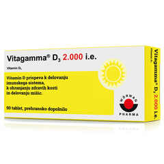Vitagamma D3 2.000 I.E. Vitamin D3, tablete (50 tablet)