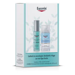 Eucerin, darilni set - lahek in osvežujoč dodatek vlage za vse tipe kože (30 ml + 125 ml)