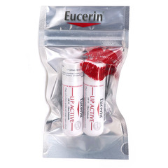 Eucerin Lip Aktiv, balzam za nego ustnic - paket (2 x 4,8 g) - ZF 15
