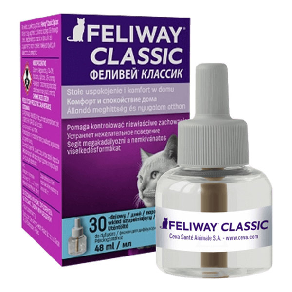 Feliway, polnilo za električni razpršilec za pomirjanje mačk (48 ml)