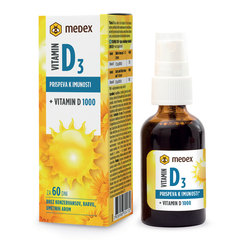 Vitamin D3 1000 Medex, ustno pršilo (30 ml)