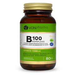VONpharma B-Kompleks 100, tablete s podaljšanim sproščanjem (80 tablet) 