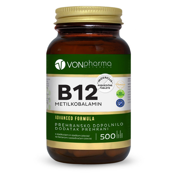 VONpharma B12 - Metilkobalamin, podjezične tablete (500 tablet)