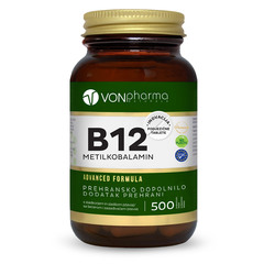 VONpharma B12 - Metilkobalamin, podjezične tablete (500 tablet)