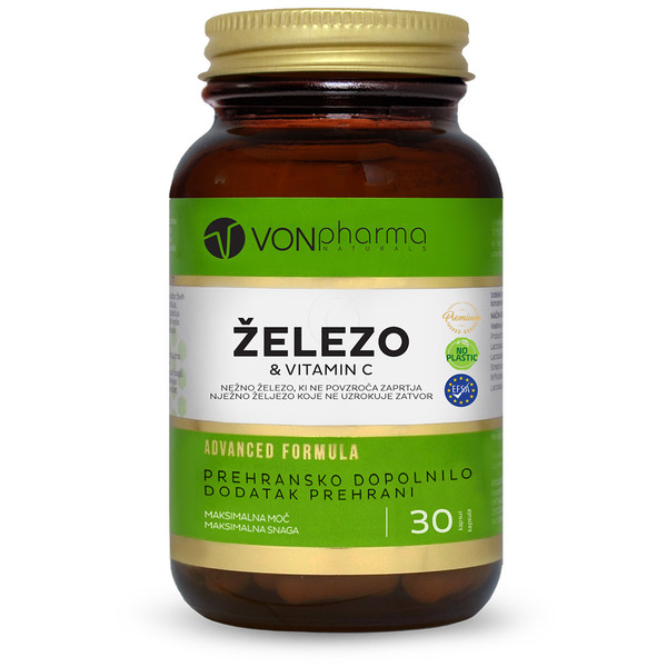 VONpharma Železo&Vitamin C, kapsule (30 kapsul)
