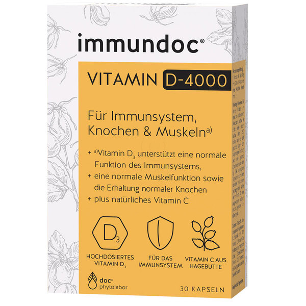 Vitamin D3 4000 I.E. immundoc, kapsule (30 kapsul)