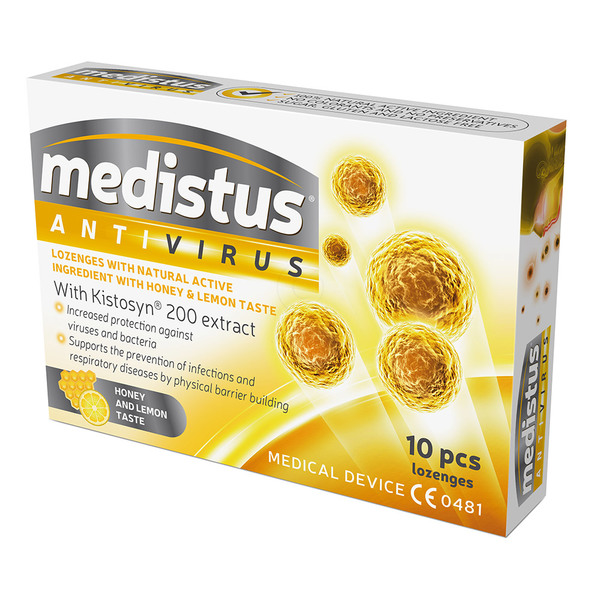 Medistus Antivirus, pastile - okus med-limona (10 pastil)