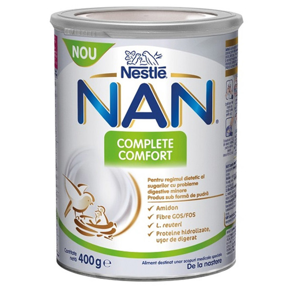 NAN Complete Comfort, dietno živilo za prehransko uravnavanje prebavnih motenj (400 g