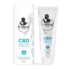 Dr. Kent CBD (550 mg), krema za utrujene noge (100 ml)