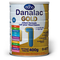 Danalac GOLD 1, začetno mleko za dojenčke od rojstva naprej (400 g)