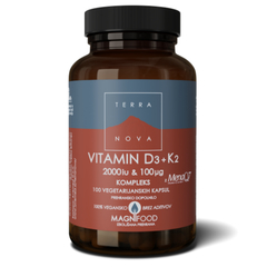Terranova Vitamin D3 2000 I.E. + Vitamin K2 100 µg Kompleks, kapsule (50 kapsul)