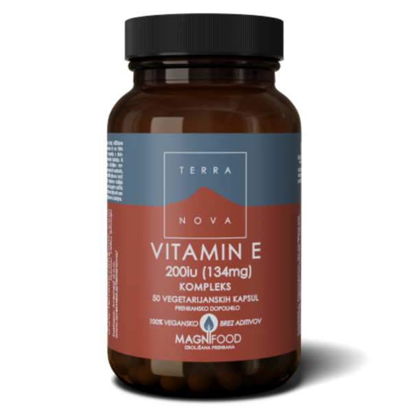 Terranova Vitamin E 200 I.E. kompleks, kapsule (50 kapsul) 