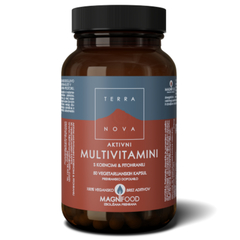 Terranova aktivni multivitamini s koencimi in fitohranili, kapsule (50 kapsul)