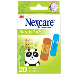 Nexcare Happy Kids, obliži - Živali (20 obližev) 
