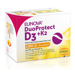 Eunova Duoprotect D3 + K2, kapsule (30 kapsul)