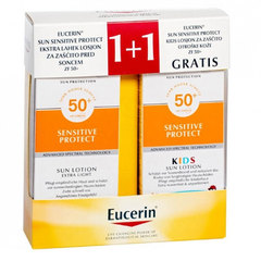 Eucerin Sun Sensitive Protect, družinski paket (2 x 150 ml)