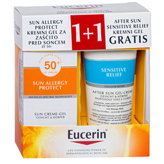 Eucerin Sun, paket za nego kože nagnjene k alergijam - ZF50+ (150 ml + 200 ml)