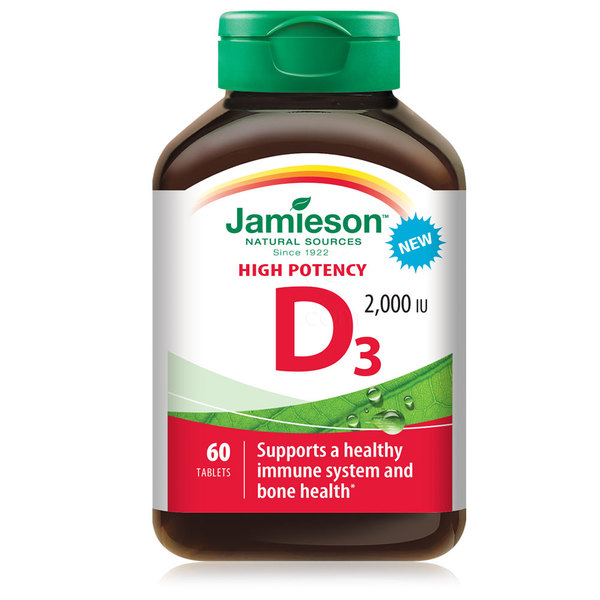 Jamieson Vitamin D 2000 I.E., tablete (60 tablet)