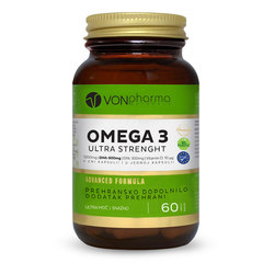 VonPharma Omega-3 6 Ultra Strenght 600 mg DHA, kapsule (60 kapsul)