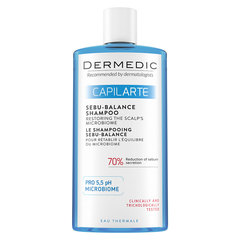 Dermedic Capilarte Sebu-Balance, šampon za obnovo mikrobioma lasišča (300 ml)