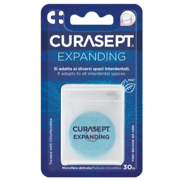 Curasept Floss Expanding, zobna nitka z mikrovlakni (30 m)