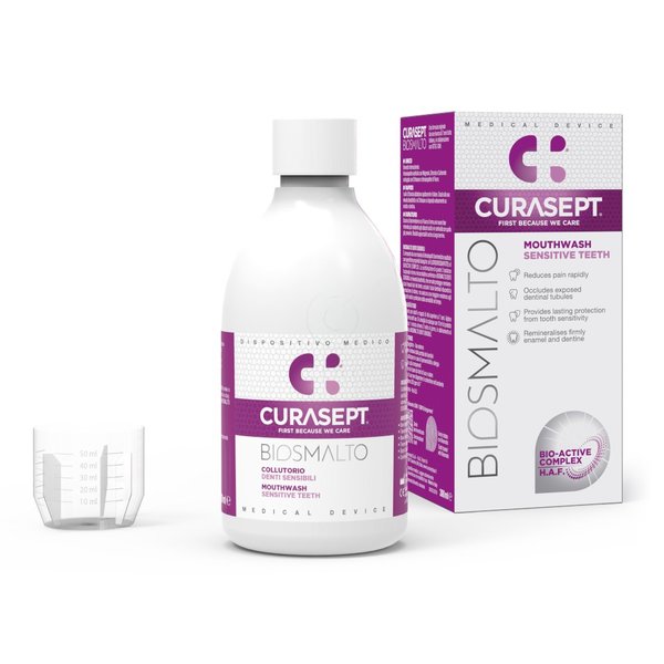 Curasept Biosmalto Sensitive, ustna voda (300 ml)