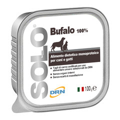 Solo Bufalo, monoproteinska dieta za pse in mačke - Bivol (100 g)