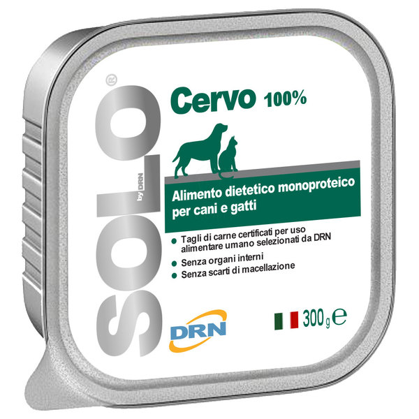 Solo Cervo, monoproteinska dieta za pse in mačke z jelenom (300 g)