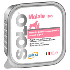 Solo Maiale, monoproteinska dieta za pse in mačke - Svinjina (300 g)