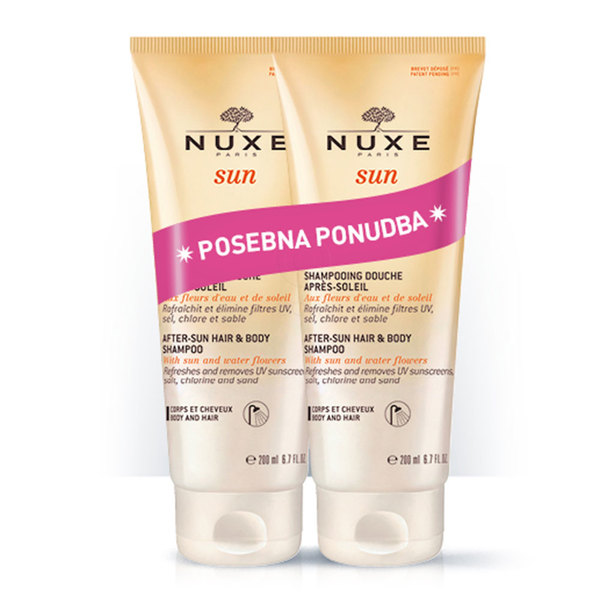  Nuxe Sun, šampon za po sončenju - paket (2 x 200 ml)