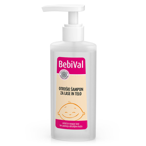 BebiVal šampon za lase in telo (190 ml)