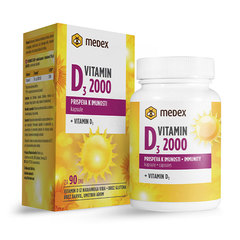 Vitamin D3 2000 IE Medex, mehke kapsule (90 kapsul)