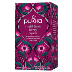 Pukka Night Time Berry, organski zeliščni čaj z jagodičevjem (20 čajnih vrečk)