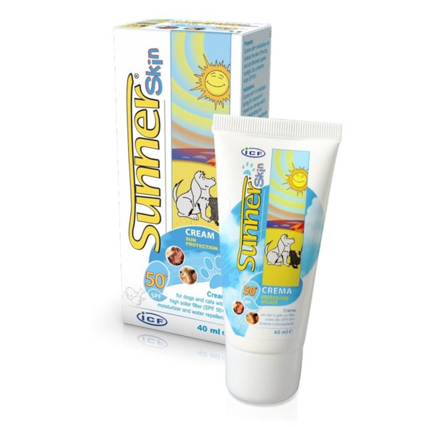Sunner Skin, krema za zaščito pred soncem za pse in mačke - ZF 50+ (40 ml) 