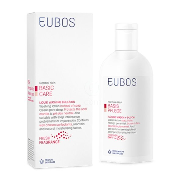 Eubos, odišavljena čistilna emulzija brez mila za telo (200 ml)
