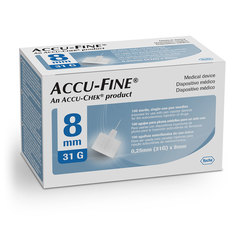 Accu-Fine G31 8 mm, igle za inzulinske peresnike (100 igel)