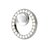 Biojoux uhani iz kirurskega jekla perla v kristalnem krogu 2 uhana