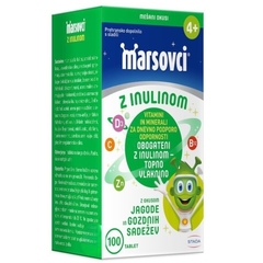 Marsovci, žvečljive tablete z inulinom - okus mix (100 tablet)