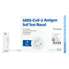hitri testi za samotestiranje z odvzemom brisa iz sprednjega dela nosu (5 testov)