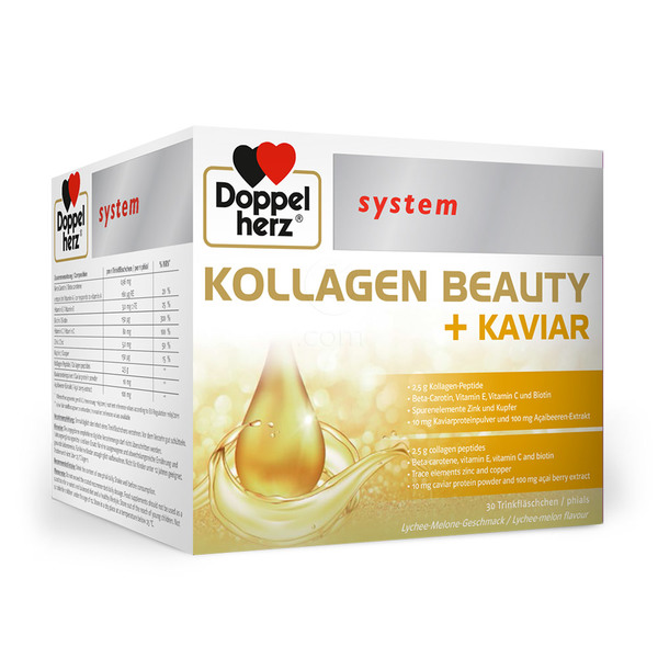 Doppelherz System Kolagen Beauty + Kaviar, ampule (30 x 25 ml)