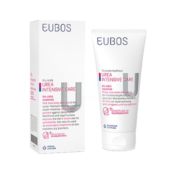 Eubos 5% Urea, šampon za suhe in poškodovane lase (200 ml)