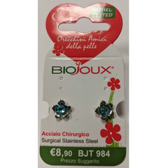 Biojoux, uhani iz kirurškega jekla - kristalni oleander (2 uhana)