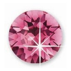 Biojoux, uhani iz kirurškega jekla - Swarovski kristal - roza (2 uhana) 
