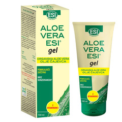 Aloe Vera ESI, gel z oljem čajevca in vitaminom E (100 ml)