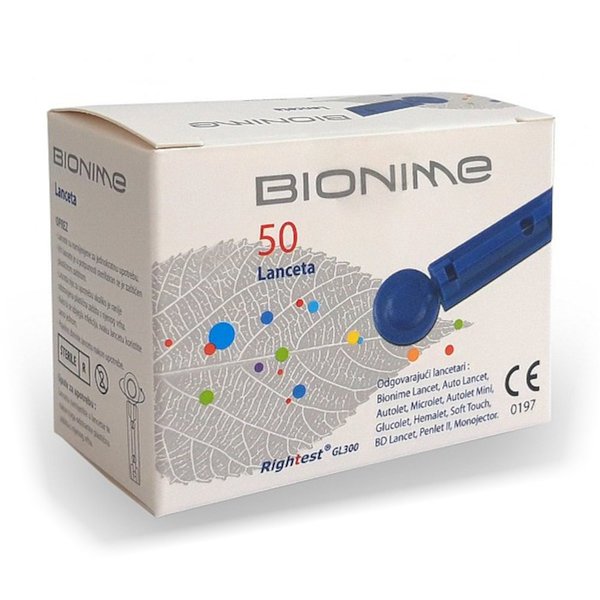Bionime Rightest GL300, sterilne lancete (50 lancet) 