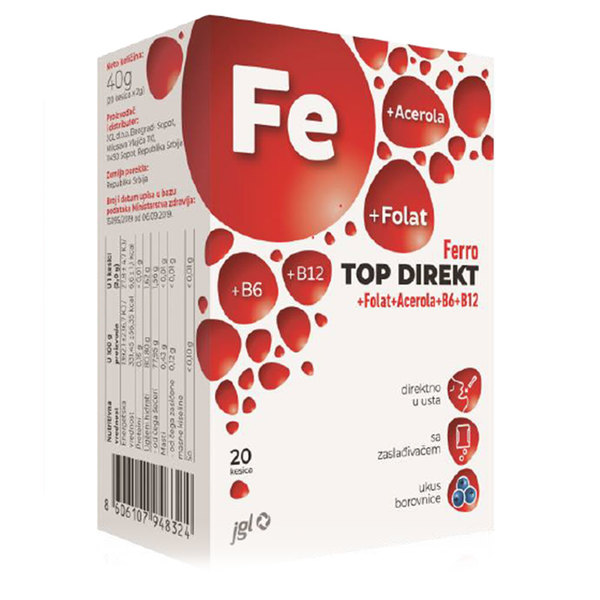 Ferro Top Direkt, prašek (20 vrečk)