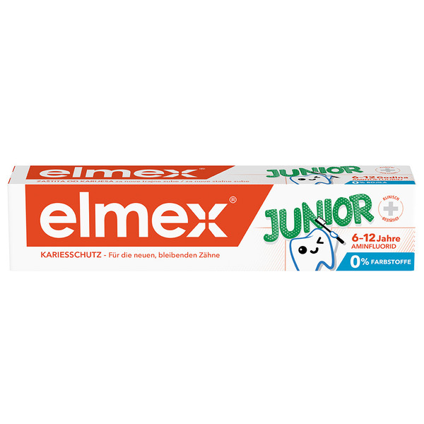 Elmex Junior otroška zobna krema, 6-12 let (75 ml)