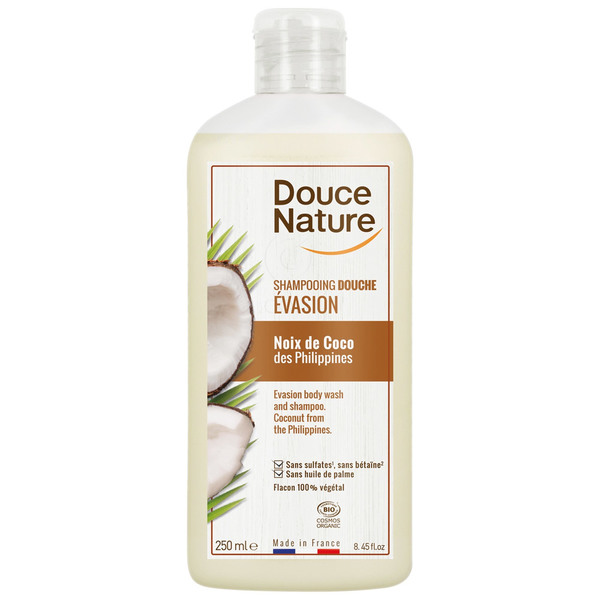 Douce Nature, naravni gel za tuširanje - Kokos (250 ml)
